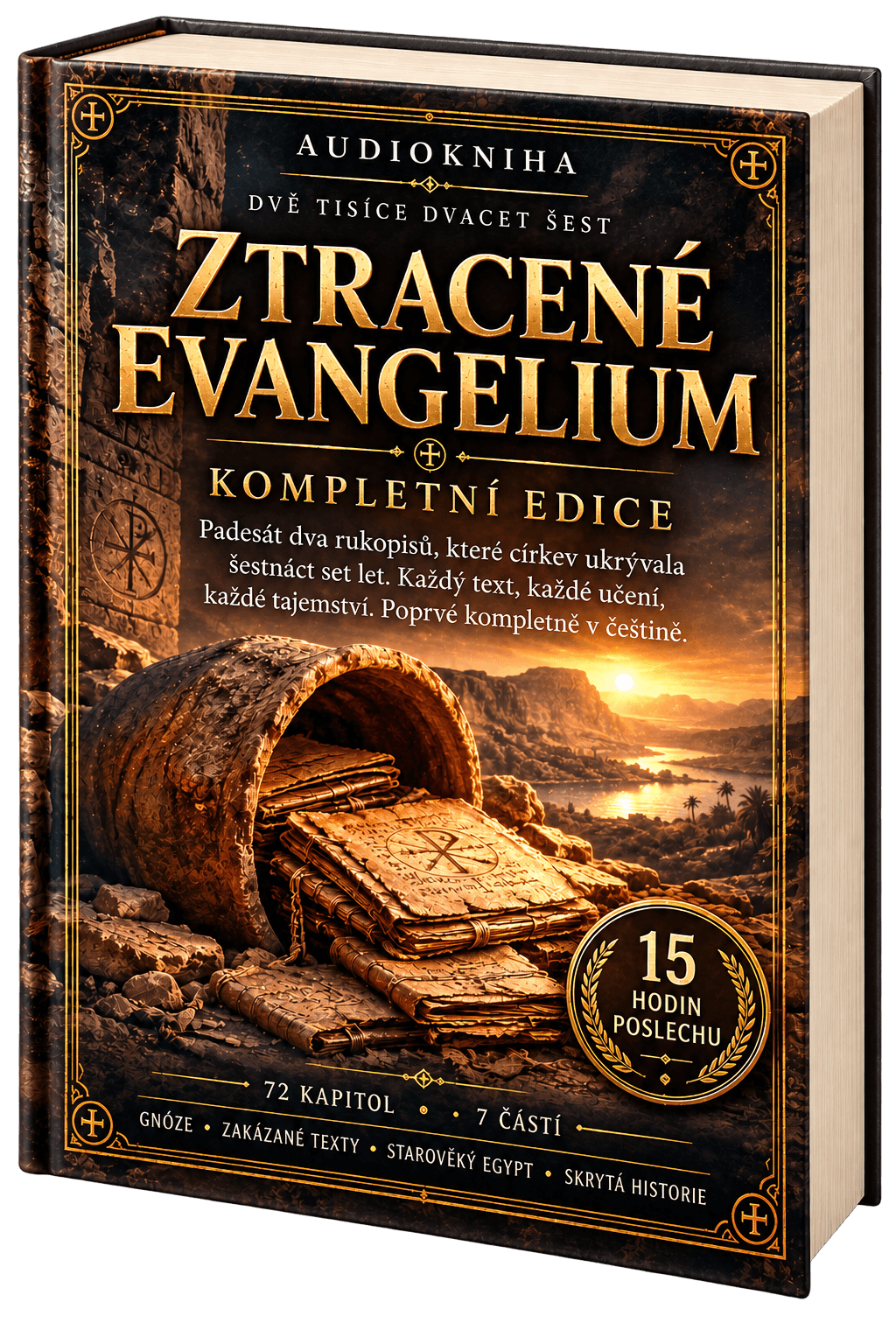 Ztracené evangelium — Kompletní edice, 3D obálka audioknihy